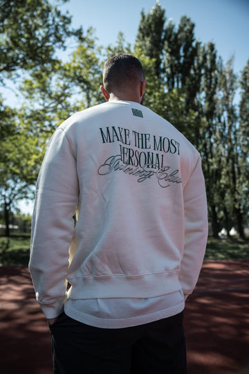 MTM Hoodie Weiß mit Grüner Schrift
