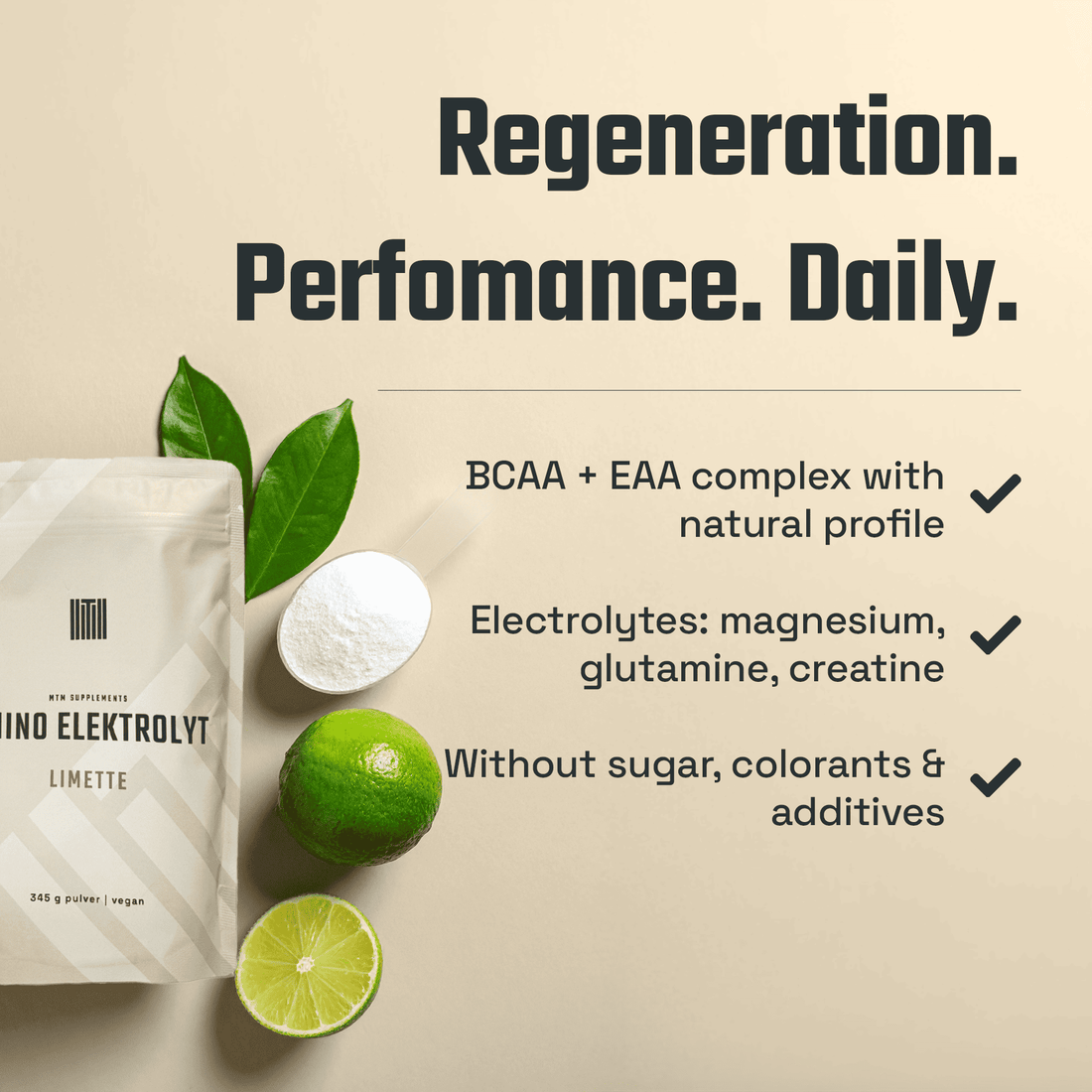 Amino Elektrolyte - Blutorangen - MTM Supplements